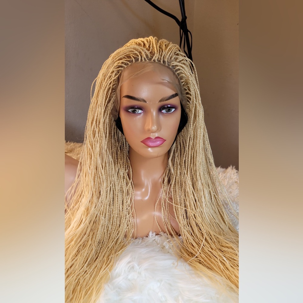 Blonde Braided Lace Front Wig - Picture 2 of 5